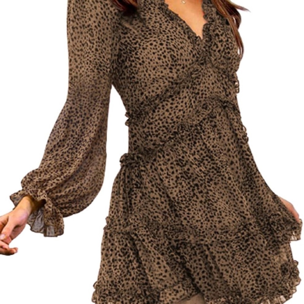 Elegant Leopard Print Dress